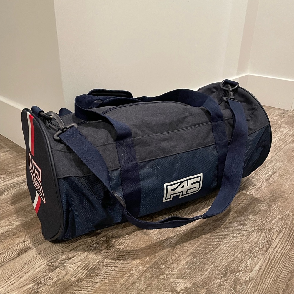 F45 Navy Blue Duffel Bag